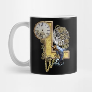 Steampunk-Birthday-Capital- Letter L Sculpture Mug